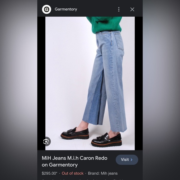 M.i.H Caron Jean, Cropped Wide Leg, size 30 - Picture 11 of 12